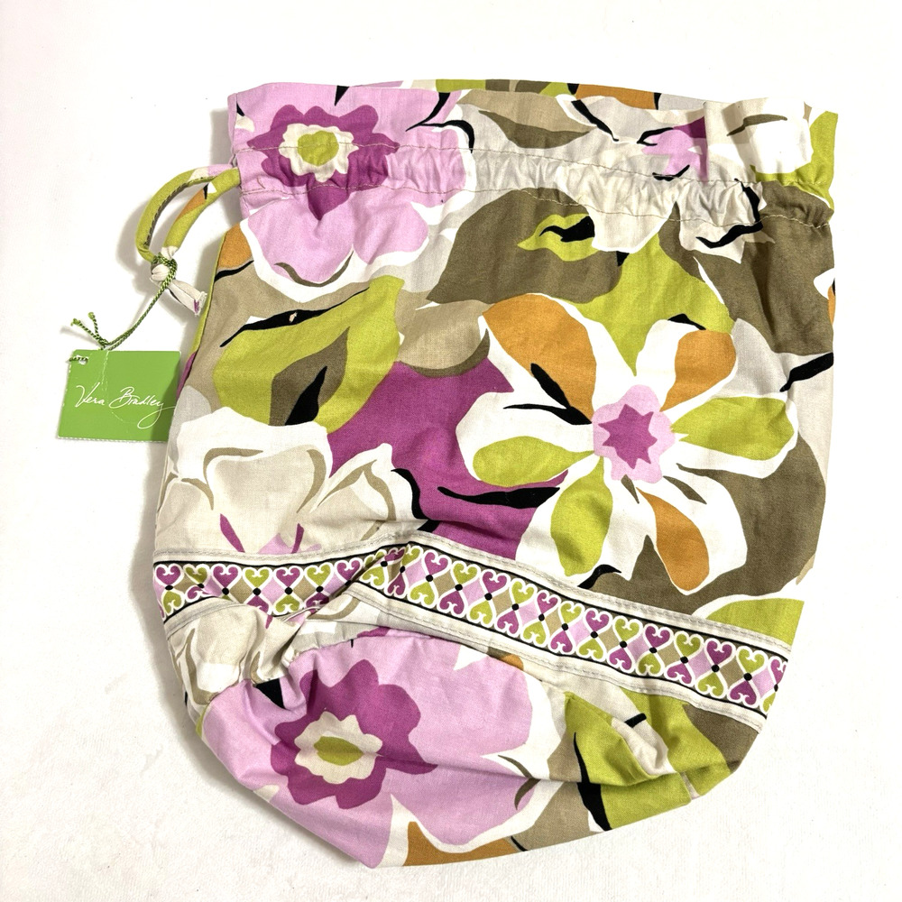 Vera Bradley Ditty Bag - Fold Flat, Plastic Lined - Portobello Road NWT